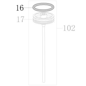 Запчасть B08-055600570 Кольцо уплотнительное 55.6X5.7 CN70B-16 CN80B-19 CN130-15 CN100B-16 (вид 3)
