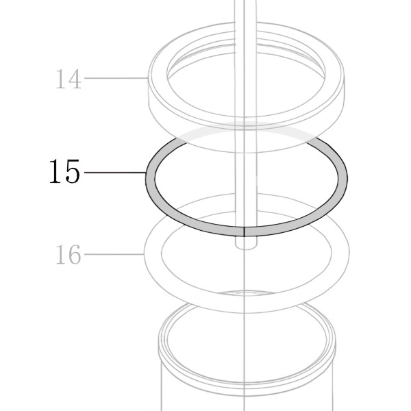 Запчасть B08-056800300 Кольцо уплотнительное 56.8X3 CN70B-15 CN80B-18
