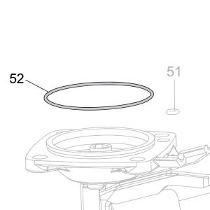 Запчасть B08-057000150 Кольцо уплотнительное 57X1.5 CN70B-45 CN80B-52 (вид 2)