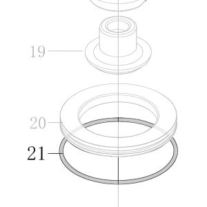 Запчасть B08-084400310 Кольцо уплотнительное 84.4X3.1 CN70B-21 CN80B-23 (вид 1)