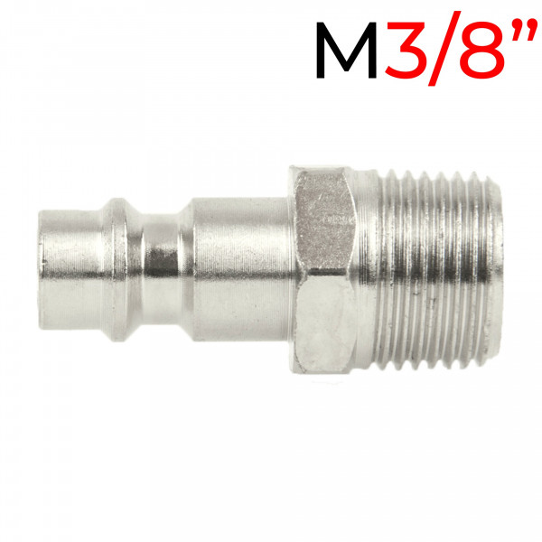 BM-SE3-3PM Быстросъемный штуцер "папа", наружная резьба M3/8"