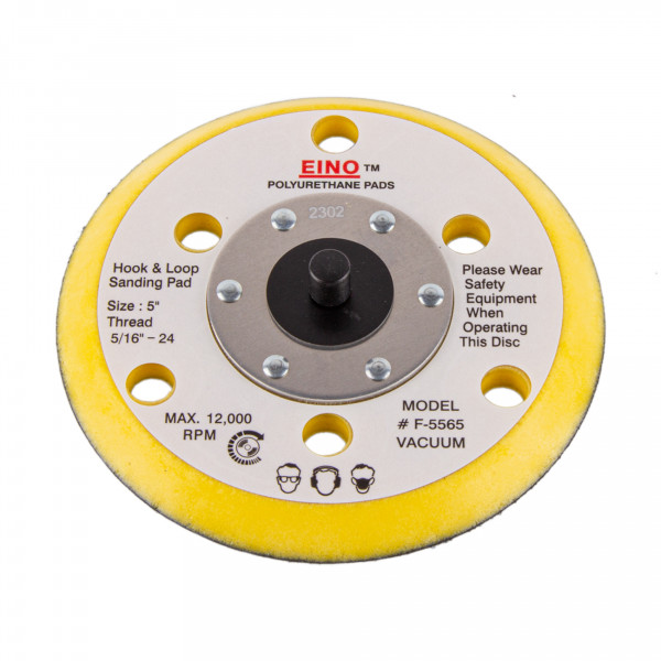 BM-F5565 Опорная тарелка 125 мм, H10, VELCRO, 6 отверстий 11мм, 5/16"-24
