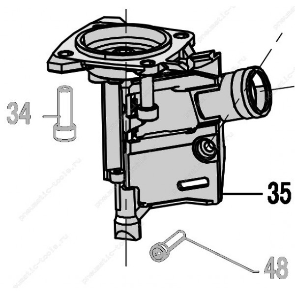 Запчасть 210 140 NOSE Носик для нейлера CN70R-35