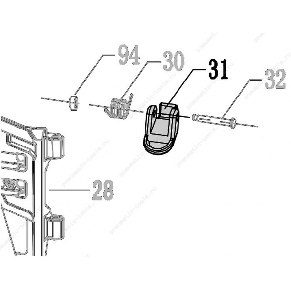 Запчасть 210 270 LATCH Защелка CN100R-31