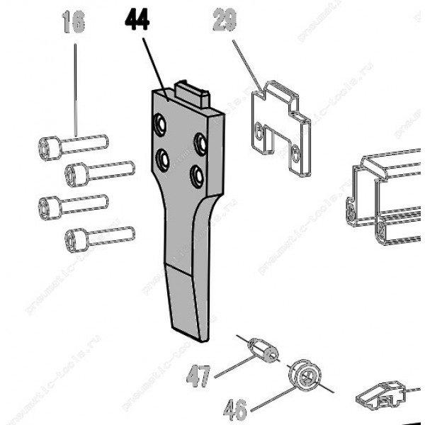 Запчасть 210 880 FRONT COVER Передняя крышка 8016L-44