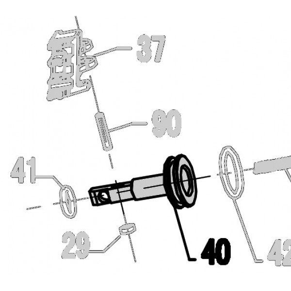 Запчасть 321 320 FEED PISTON Поршень толкателя CN57R-40