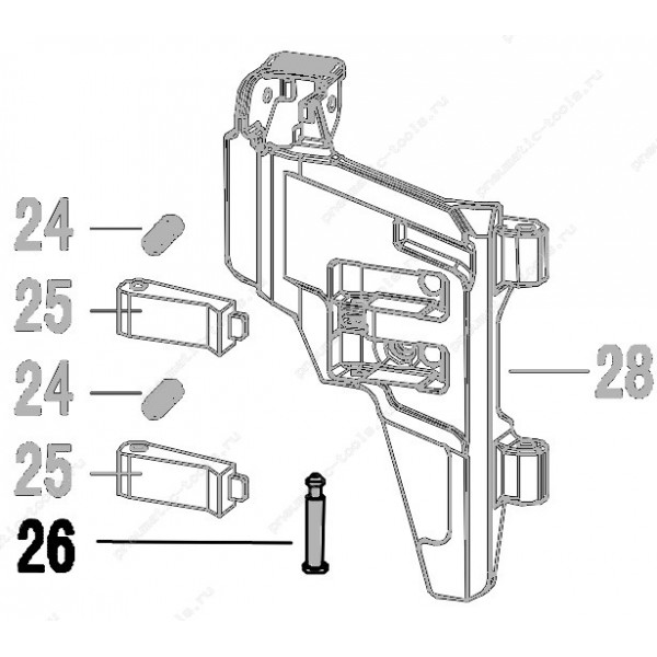 Запчасть 323 020 STEP PIN Штифт ступенчатый CN100R-26