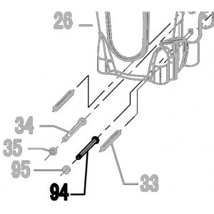 Запчасть 323 130 STRAIGHT PIN Штифт ступенчатый CN100R-57 N851R-94 CRN45A-115 (вид 2)