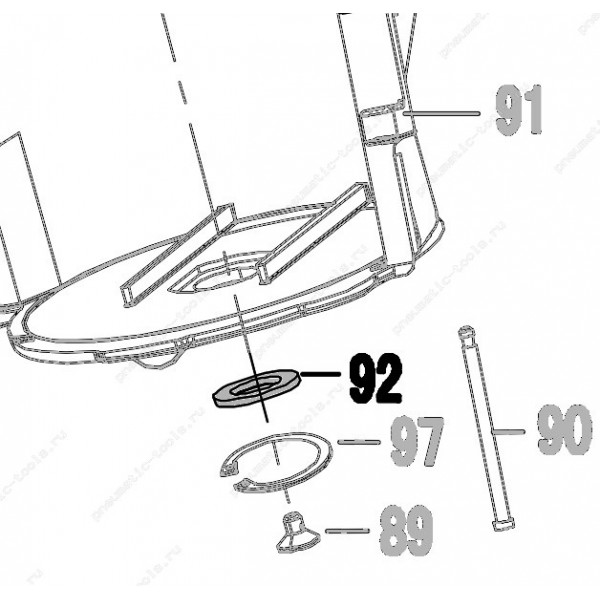 Запчасть 410 160 (39603) PLASTIC WASHER Шайба пластиковая CN80R-92 CN90R-92 CN100R-86