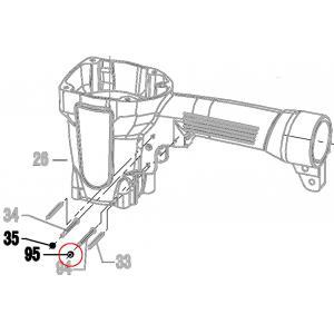 Запчасть 410 880 STRAIGHT PIN CAP Заглушка штифта CN55R-96 CN70R-95 CN80R-102 CN90R-102 CN100R-58 N851-95 CRN45A-116 (вид 2)