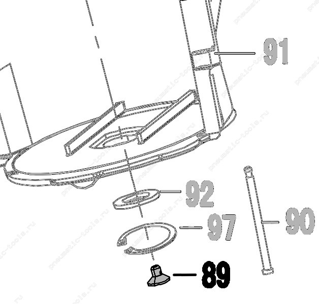 Запчасть 420 240 (37383) HOLDER (B) Фиксатор пружины Б CN55R-86 CN57R-72 CN70R-79 CN80R-89 CN90R-89 CN100R-88
