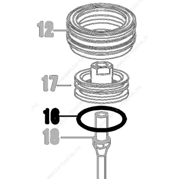 Запчасть 510 510 O-RING  37.5X3.55 Кольцо уплотнительное CN55R-16 CN57R-13 N851R-22 F50R-60