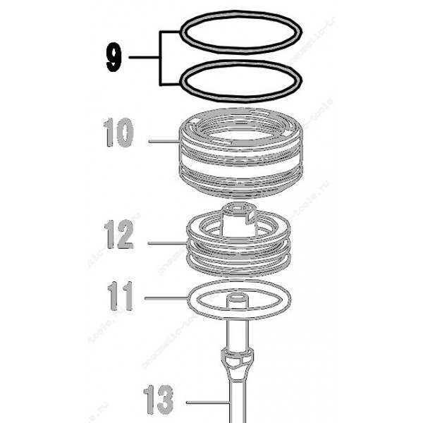 Запчасть 510 990 O-RING  55X3.1 Кольцо уплотнительное CN70R-9