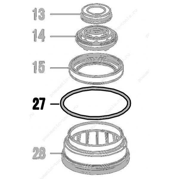 Запчасть 511 010 O-RING  63.8X3.1 Кольцо уплотнительное N851R-27