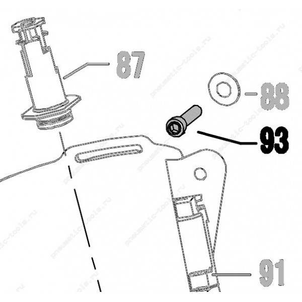 Запчасть 610 250 BOLT  M6X40 Болт CN70R-48 CN80R-93 CN90R-93