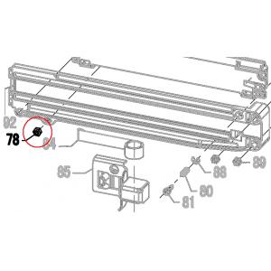 Запчасть 610 310 NUT  M4 (Nylock) Гайка самоконтрящаяся N851R-78