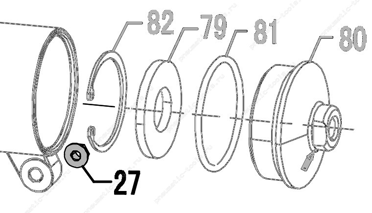 Запчасть 610 330 (CC00402) M6 Гайка самоконтрящаяся CN55R-40 CN57R-81 CN70R-22 CN80R-27 CN90R-27  CN90B-112 CN100R-40 (вид 1)