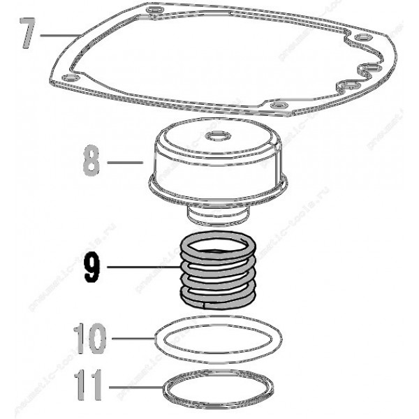 Запчасть 621 060 COMPRESSION SPRING Пружина CN100R-9