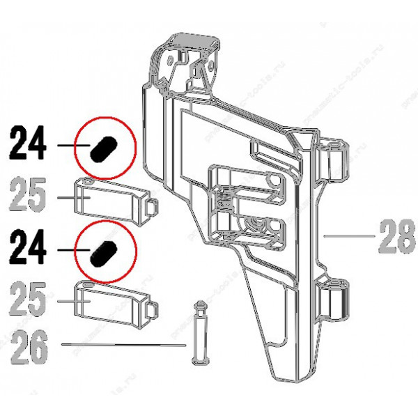 Запчасть 621 080 CHECK PAWL SPRING Пружина CN57R-36 CN100R-24