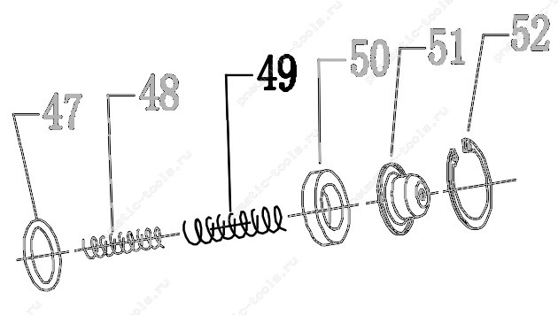 Запчасть 621 120 FEED PISTON SPRING (B) Пружина поршня толкателя Б CN100R-49