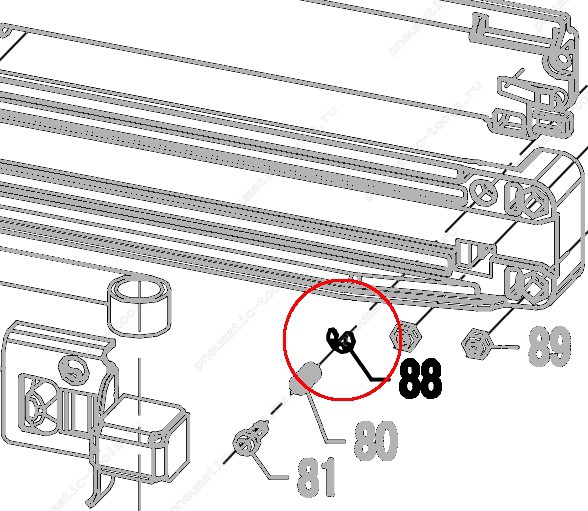 Запчасть 630 190 SNAP RING 3 Стопорное кольцо CN80R-108 CN90R-108 N851R-88 (вид 2)